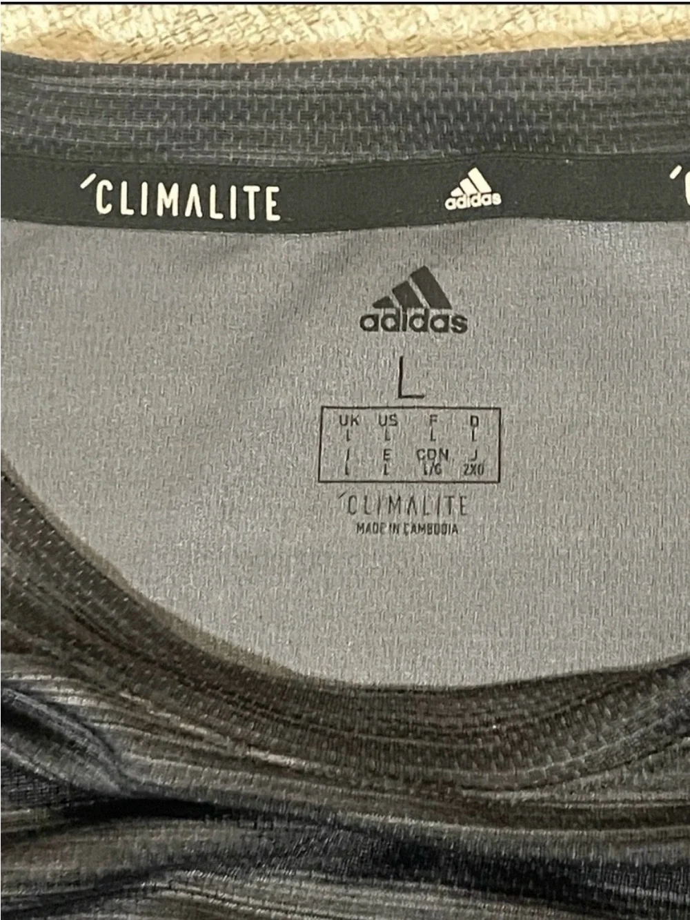 LOT OF 4 Adidas Men's T-Shirts Size L Aeroready Climalite Gym Bundle⁠